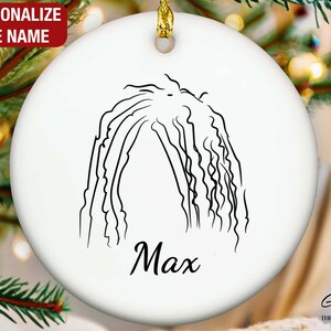 Komondor Ears Outline Ornament, Komondor Personalized Ornament, Komondor Ornament, Komondor Memorial, Komondor Gifts