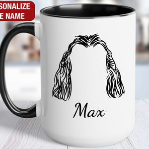Spinone Italiano Ears Outline Mug, Spinone Italiano Personalized Cup, Spinone Italiano Mug, Spinone Italiano Coffee Cup