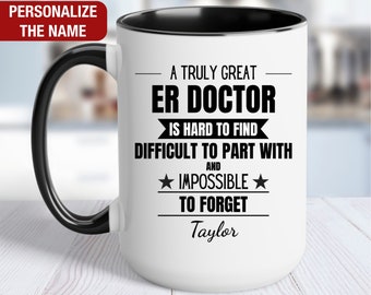 ER Doctor Personalized Gift, ER Doctor Thank You Mug, ER Doctor Cup, Emergency Room Doctor Coffee Mug, Er Doctor Retirement Farewell Gift
