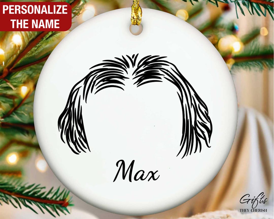 Lhasa Apso Ears Outline Ornament, Lhasa Apso Personalized Ornament