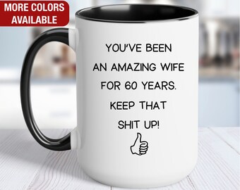 60th Anniversary Gift for Her, 60 Year Anniversary Gift for Wife, 60th Wedding Anniversary Gift for Her, 60 Years Together, 60 Years Married