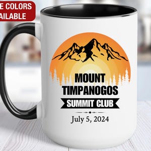 Mount Timpanogos Personalized Mug, Mount Timpanogos Mug With Custom Date, Mount Timpanogos Summit Club, Mount Timpanogos Coffee Cup