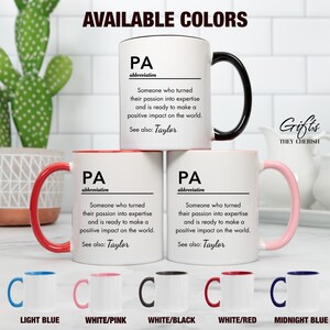 Personalized PA Graduation Gift, PA Definition Mug, Physician Assistant Gifts, PA Graduate Gift, Custom Physician Assistant Graduation Gift afbeelding 2