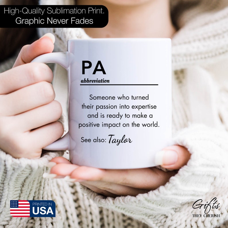 Personalized PA Graduation Gift, PA Definition Mug, Physician Assistant Gifts, PA Graduate Gift, Custom Physician Assistant Graduation Gift afbeelding 4