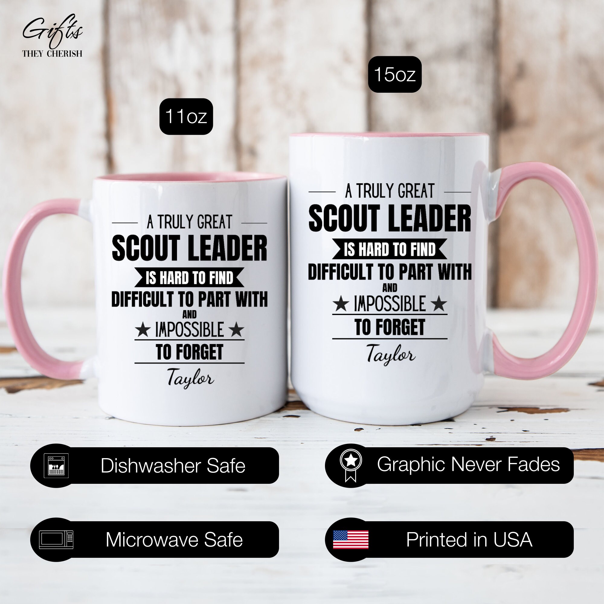 Scout Leader Gift Personalized Mug, Scout Leader Thank You, Scout Leader  Retirement Farewell Gifts, Scout Leader Coffee Cup