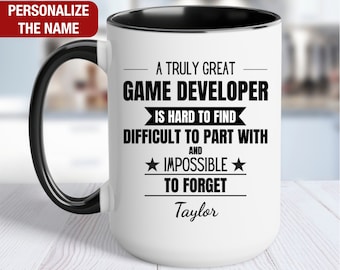 Game Developer Personalized Gift, Game Developer Thank You Mug, Game Developer Cup, Game Developer Retirement Farewell Gift