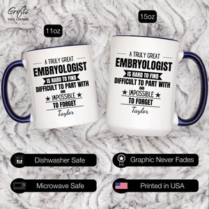 Embryologist Personalized Gift, Embryologist Thank You Mug ...