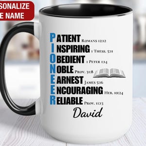 Taza personalizada de JW Pioneer, regalos de la escuela de pioneros de JW, taza de café de la escuela de servicio de pioneros de JW, regalos de JW para pioneros, hermano de la escuela de pioneros de JW imagen 1