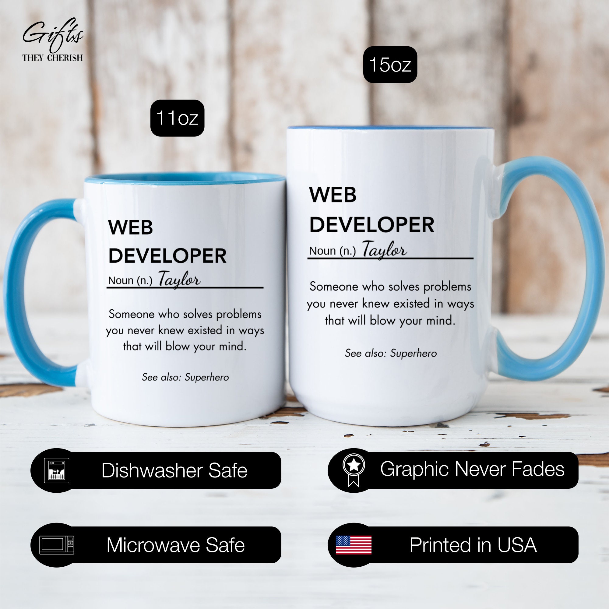 Web Developer Definition Mug Personalized, Web Developer Cup, Web ...