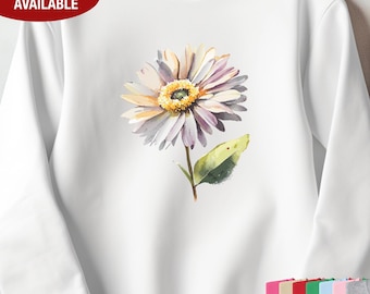 Daisy Sweatshirt for Women, Daisy Gift for Her, Daisy Crewneck Sweatshirt, Daisy Gifts for Women, Daisy Flower Sweatshirt