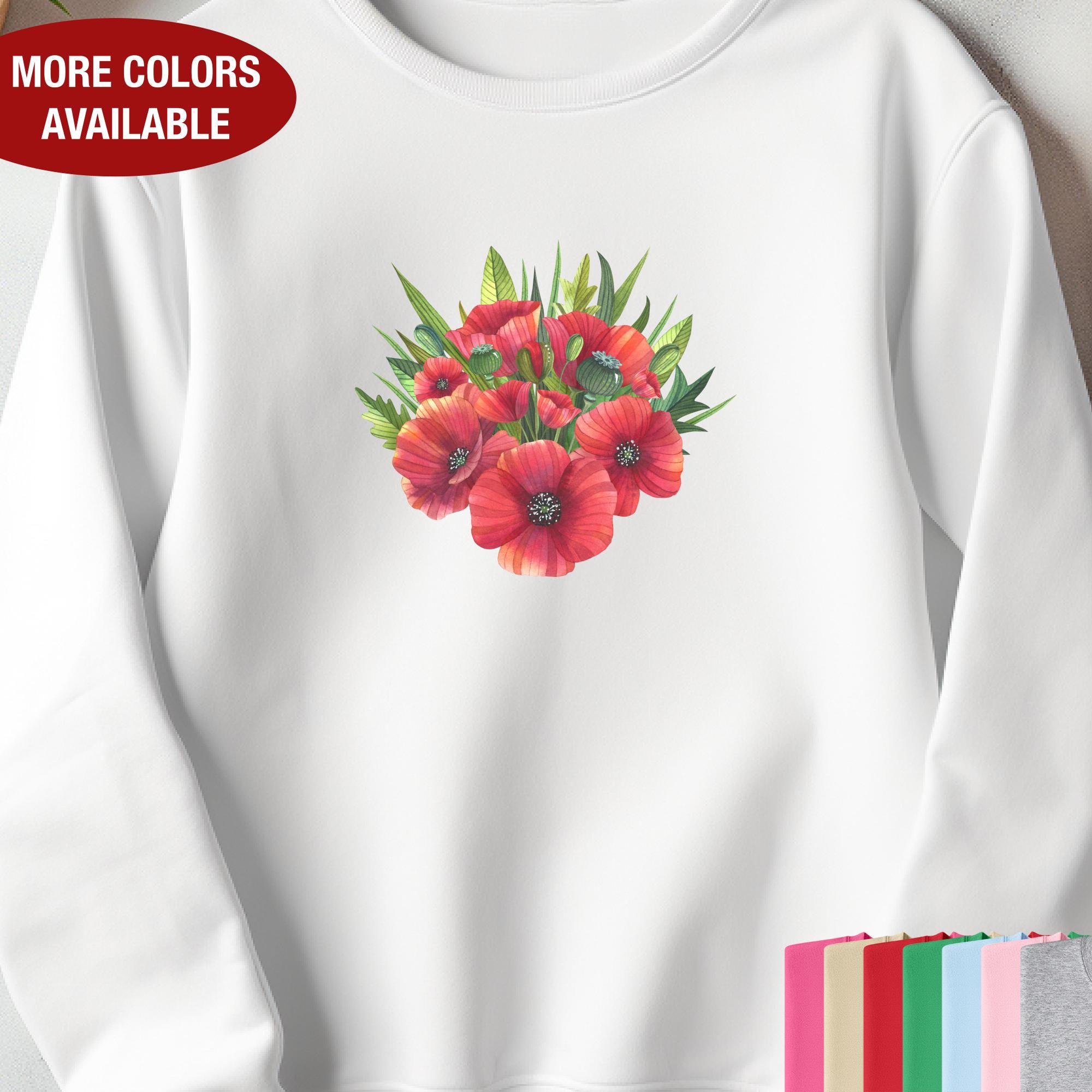Poppy Embroidered Sweater in Chunky Wool Knit – fbrq.com