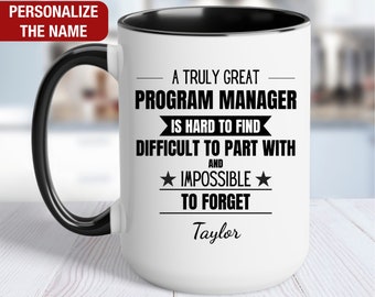 Program Manager Personalized Gift, Program Manager Thank You Mug, Program Manager Cup, Program Manager Retirement Farewell Gift