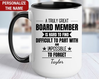 Board Member Personalized Gift, Board Member Thank You Mug, Board Member Cup, Board Member Retirement Farewell, Board Member Coffee Mug