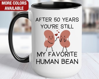 50th Anniversary Gift for Him, 50 Year Anniversary Gift for Her, 50th Wedding Anniversary Gift for Him, 50th Anniversary Gift for Couple Mug