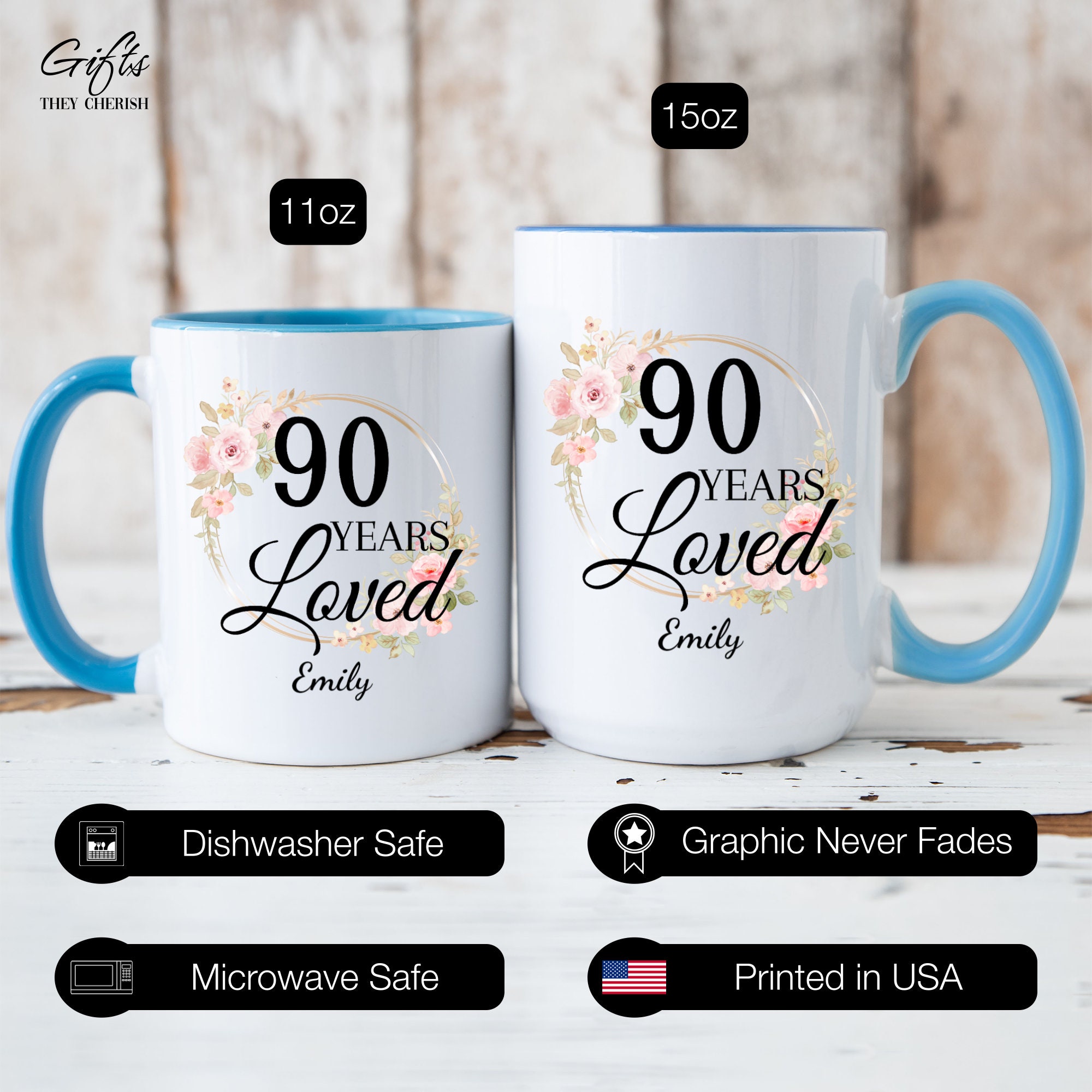 90th Birthday Gifts For Women Born In 1929 - Funny 90 Years Old Coffee Mug  For Mom, Wife, Friend Birthday Gifts For Women Born In 1929
