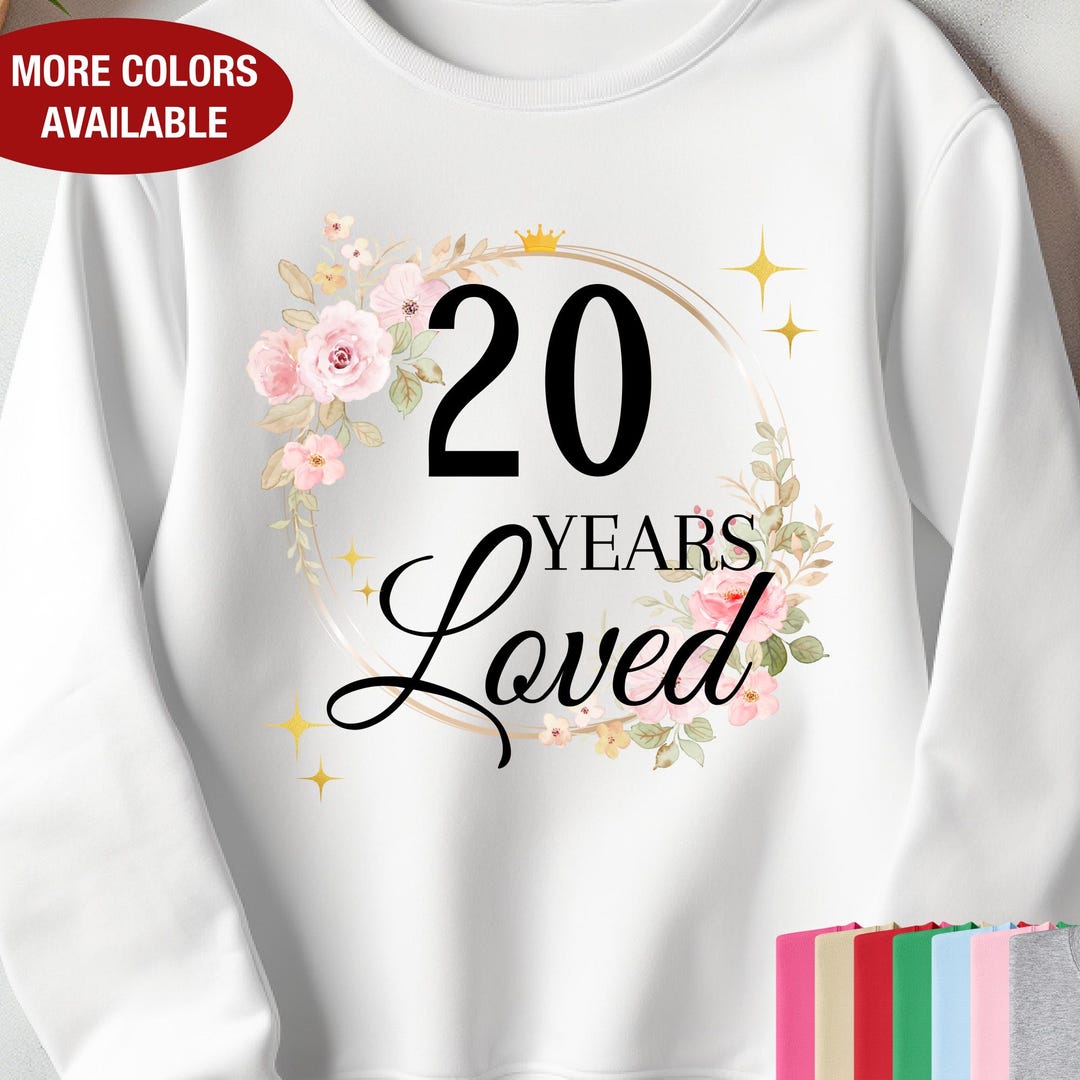 20th Birthday Shirt Makes a Great Gift Idea for 20 Year Old
