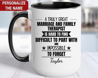 Marriage and Family Therapist Personalized Gift, Marriage and Family Therapist Thank You Mug, Marriage and Family Therapist Cup