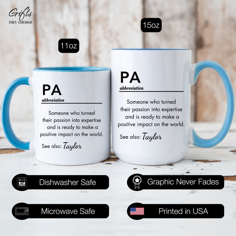 Personalized PA Graduation Gift, PA Definition Mug, Physician Assistant Gifts, PA Graduate Gift, Custom Physician Assistant Graduation Gift afbeelding 9