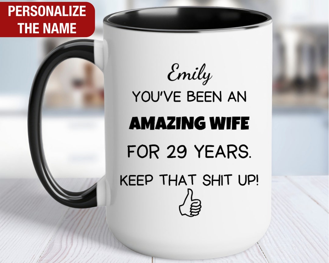 29th Wedding Anniversary Gift for Her Personalized, 29th Anniversary ...