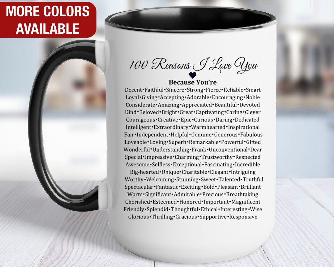 100 Reasons I Love You Gift for Women, 100 Things I Love About You