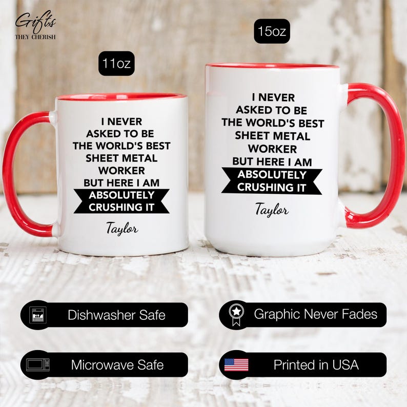 Sheet Metal Worker Personalized Gift, World's Best Sheet Metal Worker