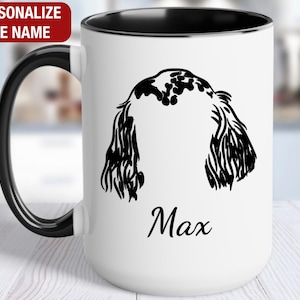 English Setter Ears Outline Mug, English Setter Personalized Cup, English Setter Mug, English Setter Coffee Cup, English Setter Gifts