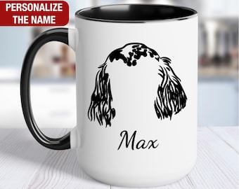 English Setter Ears Outline Mug, English Setter Personalized Cup, English Setter Mug, English Setter Coffee Cup, English Setter Gifts