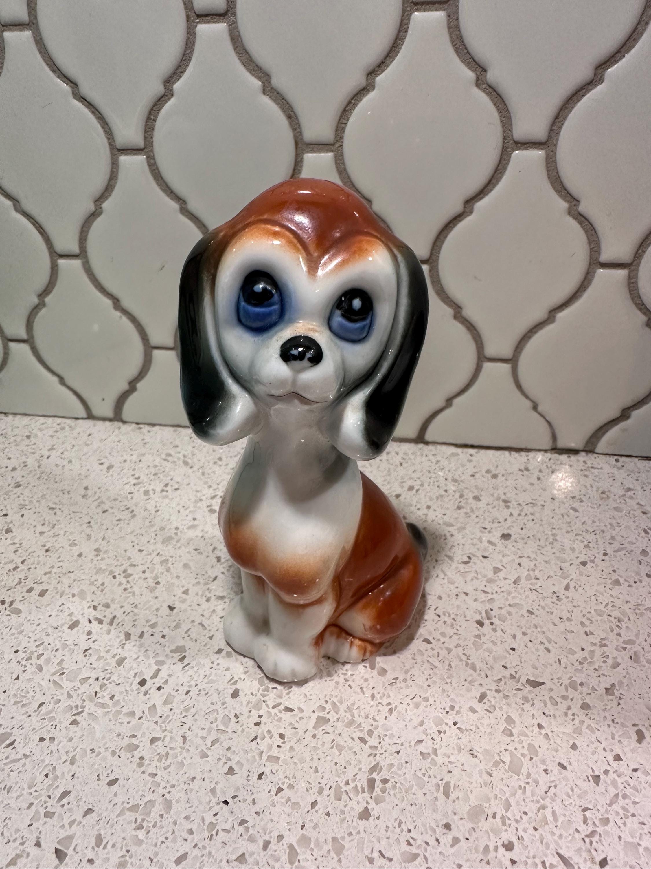 Big Eye Dog Figurine - Etsy