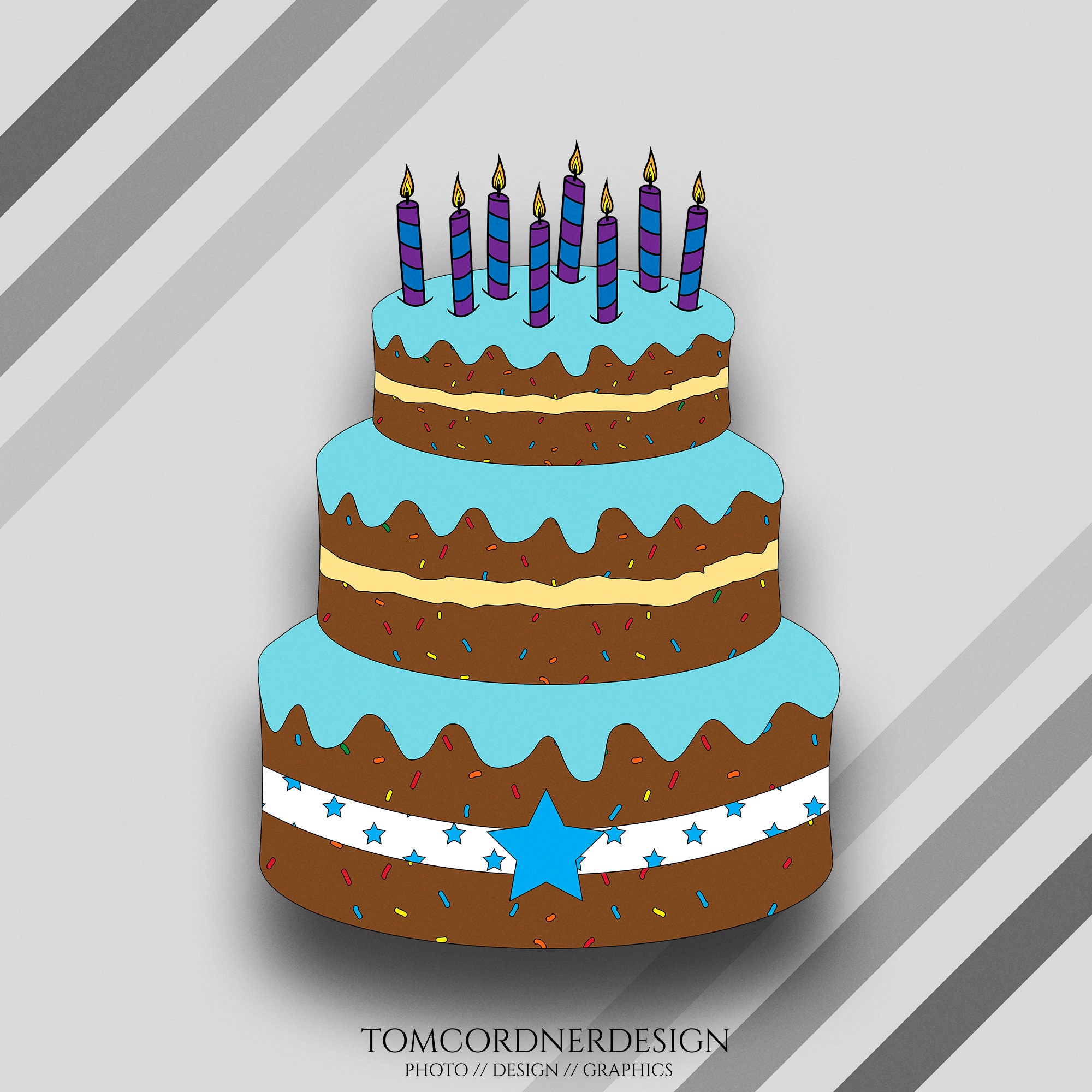 Download Birthday Cake Svg Birthday Cake Clipart Birthday Cake Etsy