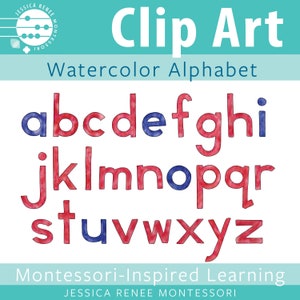 Montessori Moveable Alphabet Clip Art