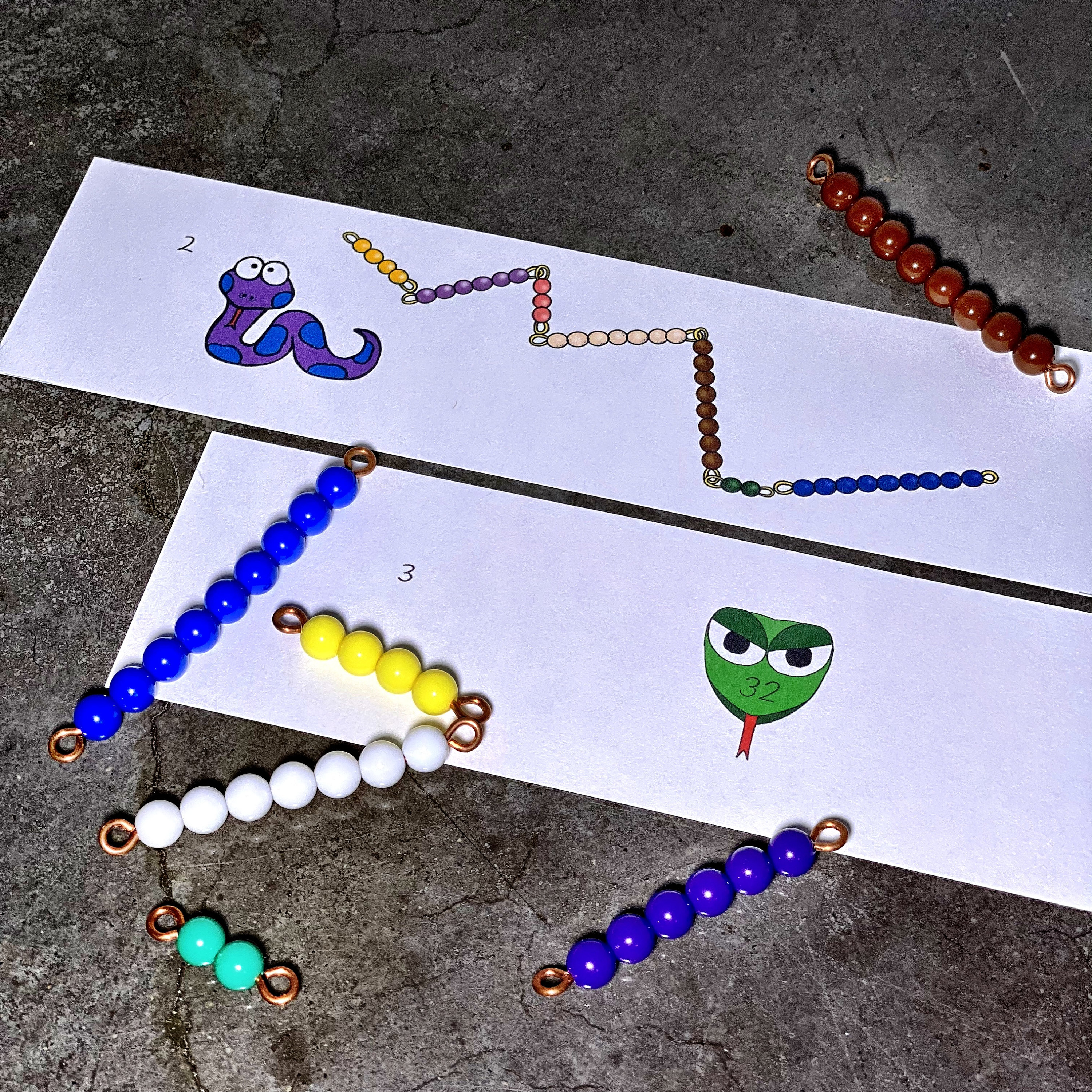 Montessori Math Addition Snake Game Bundle for Facts Practice - Etsy