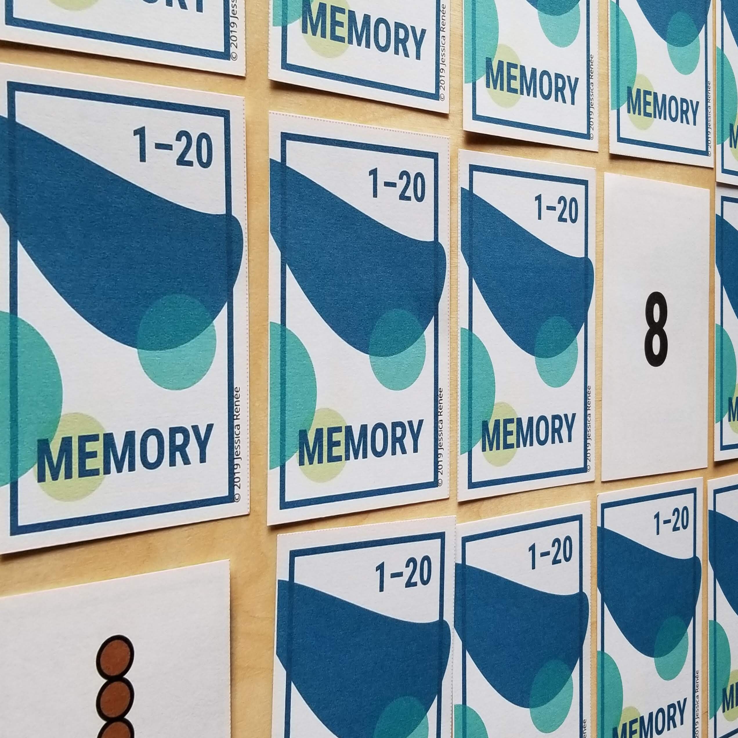 Montessori Math Memory Game: Cuentas y números para 1-20 - Etsy España