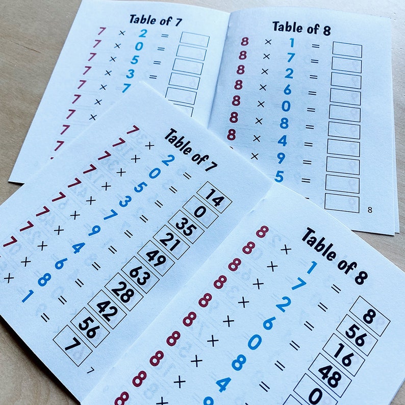 montessori math facts booklets printable etsy