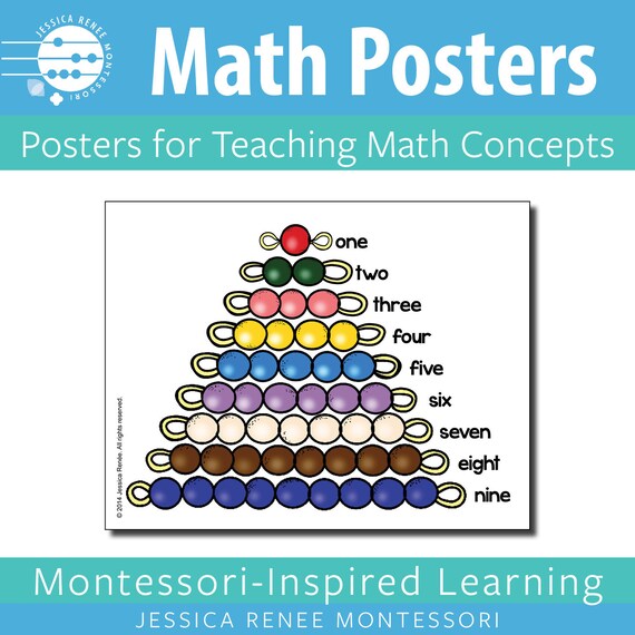 Perles Montessori - Supports mathématiques Montessori