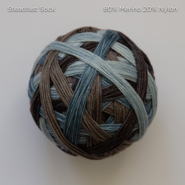 Bare Winter - Hand Dyed Self Striping Sock Yarn