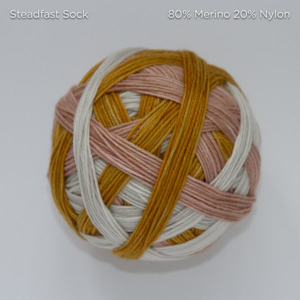 Joy - Hand Dyed Self Striping Sock Yarn 100g