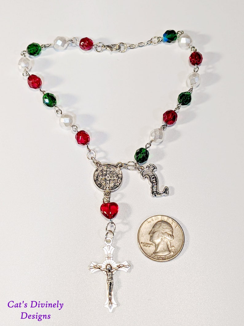 Italian Auto/car Rosary With Italy Boot Charm Etsy