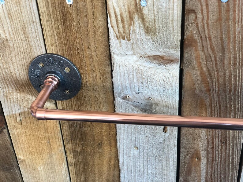 Copper Pipe Towel Rail Etsy