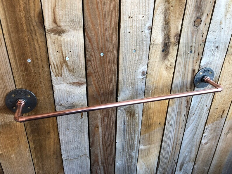 Copper Pipe Towel Rail Etsy