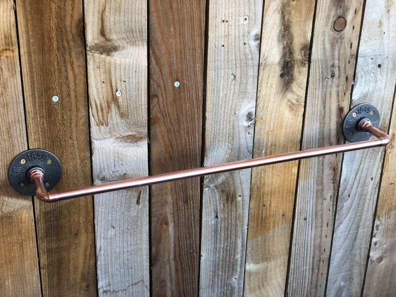 Copper Pipe Towel Rail Etsy