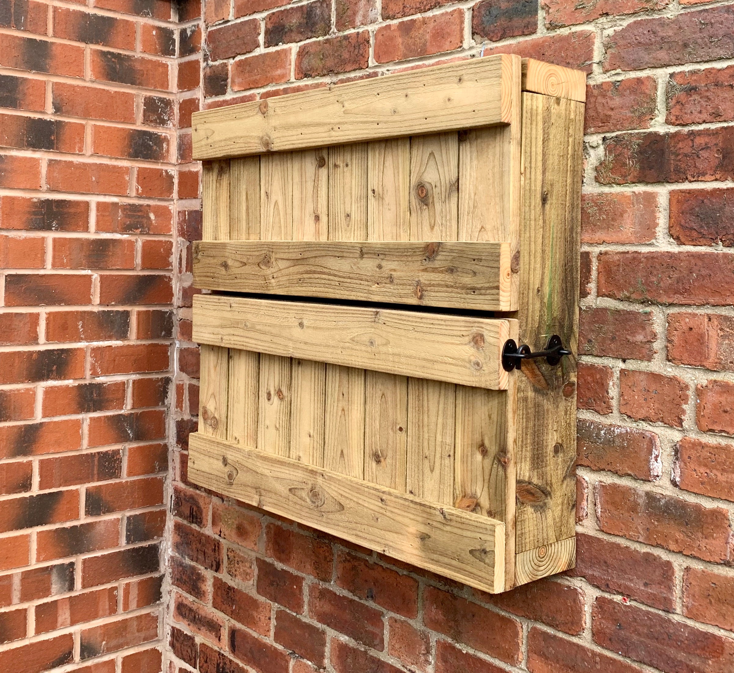 Wooden Garden Wall Bar With Copper Pipe Etsy