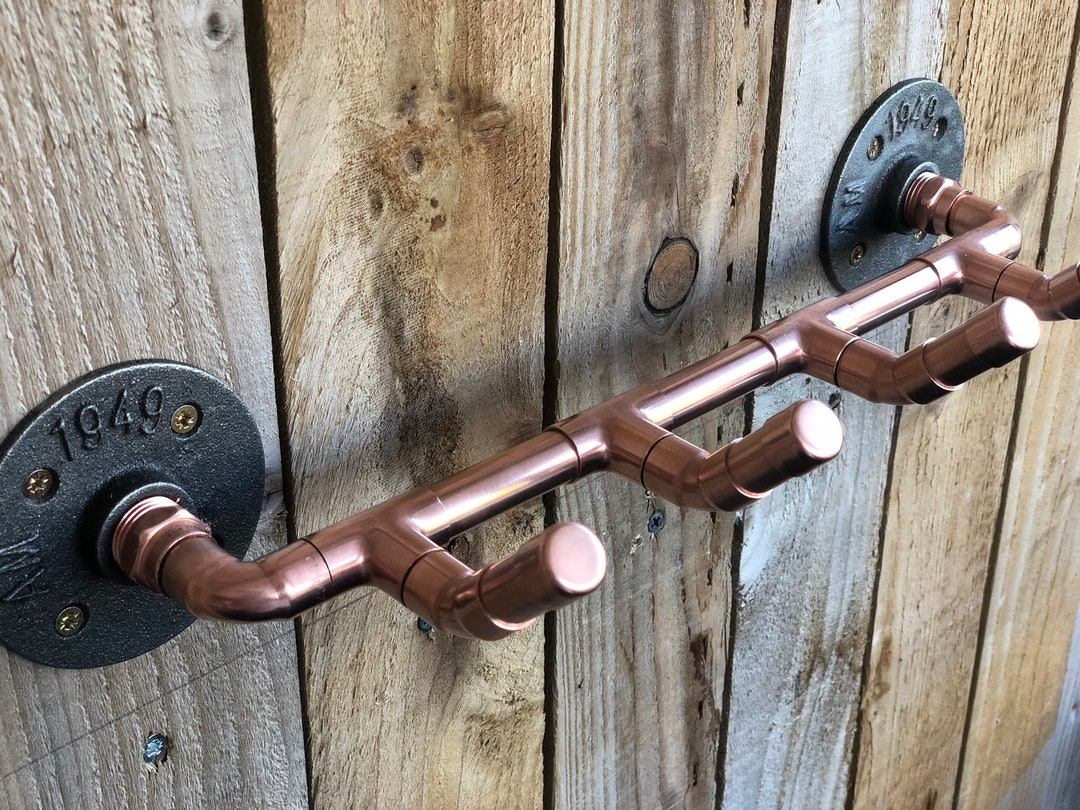 Copper Pipe 4 Coat Hook Etsy