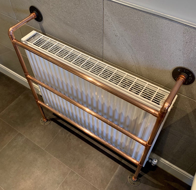Copper Pipe Radiator Towel Rail Etsy