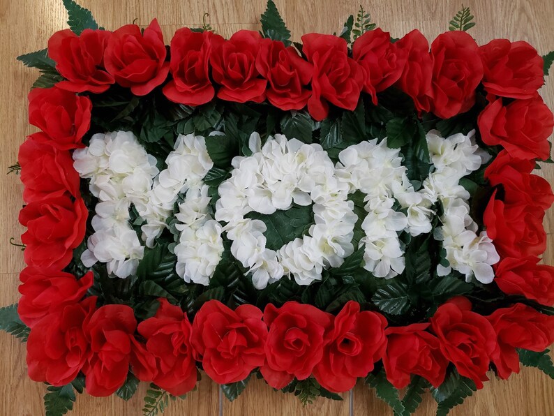 Mom Grave Decoration Memorial Flowers for Her Floral Funeral Etsy