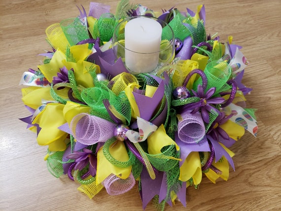 Easter Centerpiece For Table Religious Easter Wreath Large Etsy