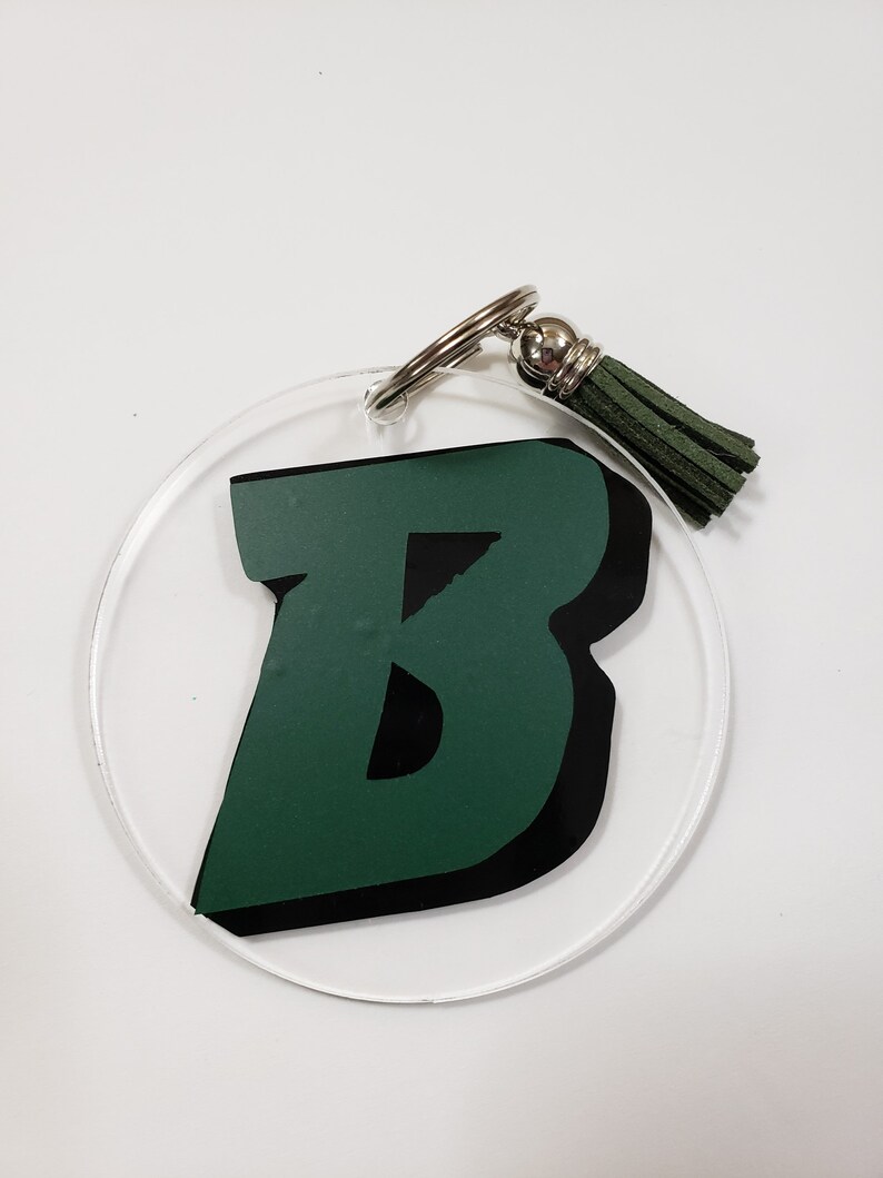 College sports themed key chain college keychain sports Etsy