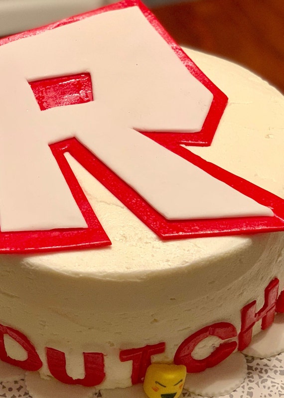 Big R Roblox Official Logo Cake Topper - diy roblox cakes