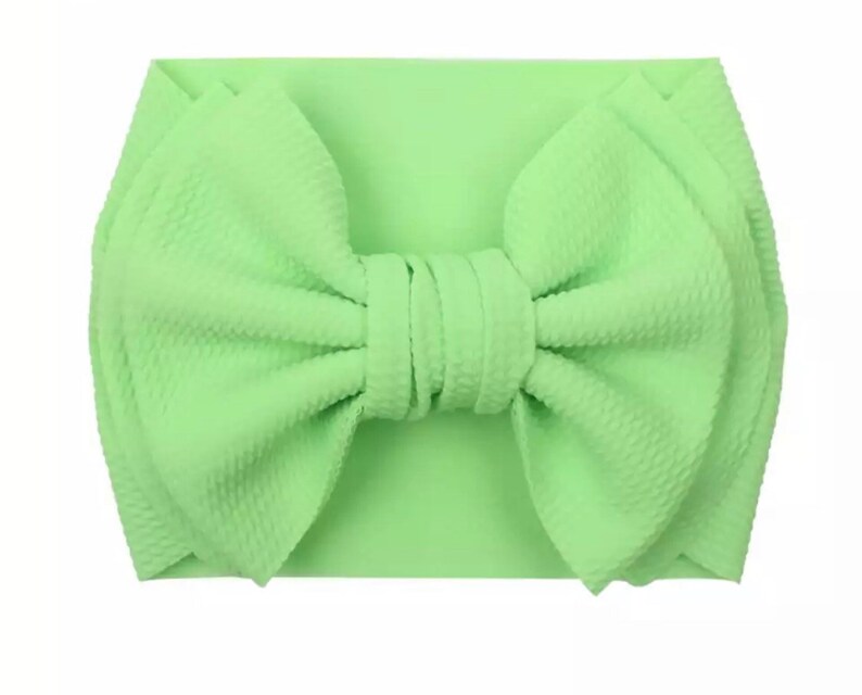 Baby Headband Big Bow Baby Girl Headbands Sofia-Neon Green