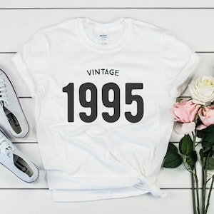 Vintage 29th birthday shirt , 1995 birthday shirt, gift for her