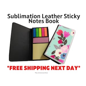 Sublimation Leather Sticky Note Book/ Sublimation Journal / Sublimation Blanks / Sticky Notes
